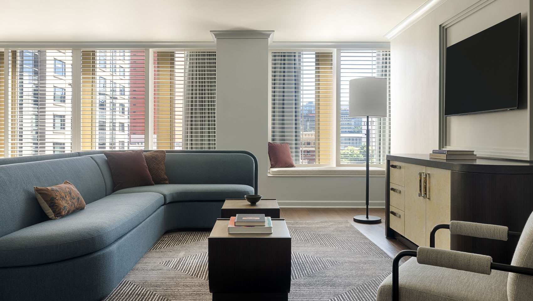 Ambassador Suite sitting area at Kimpton Hotel Monaco Seattle