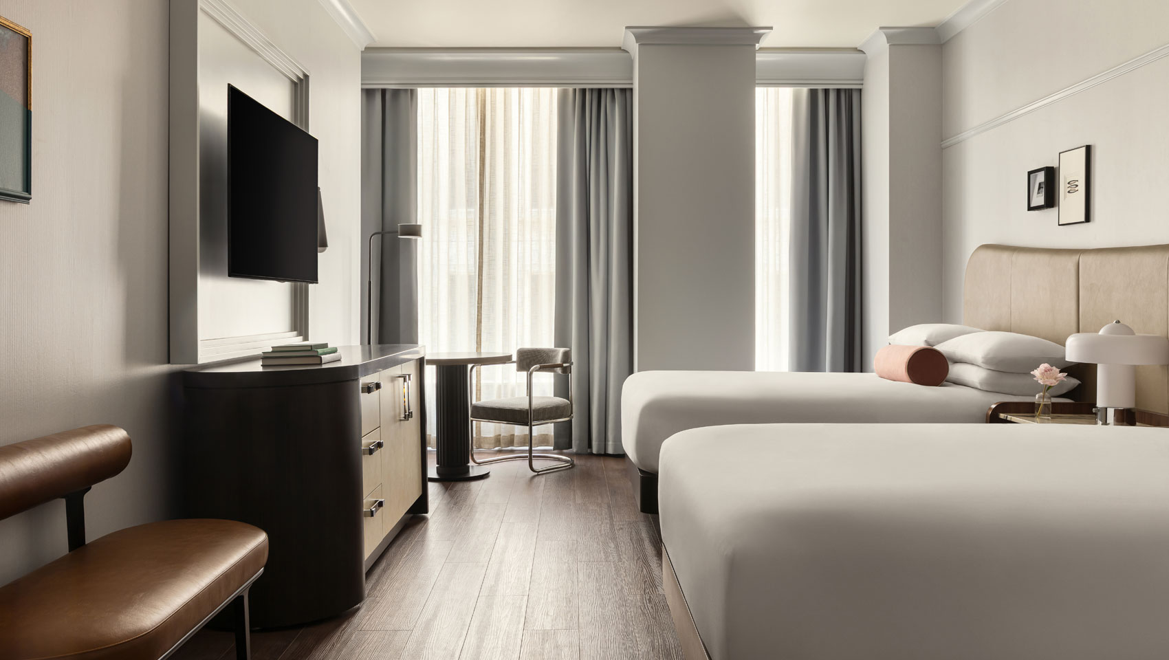 two queen beds in guestroom at Kimpton Hotel Monaco Seattle