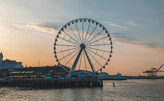 Ferris wheel at Seattle waterfront